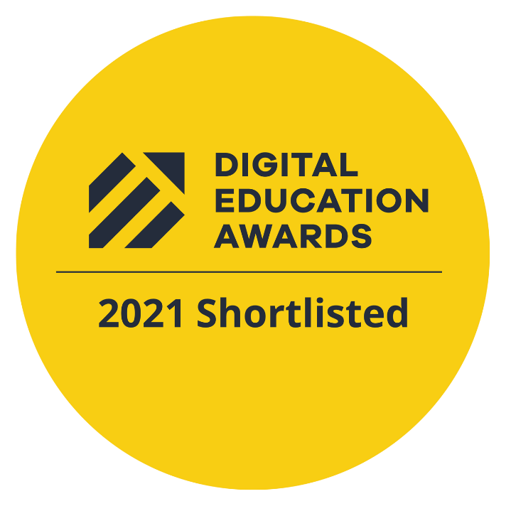 Algorithmics als Finalist bei den Digital Education Awards 2021 für das beste digitale MINT-Produkt.